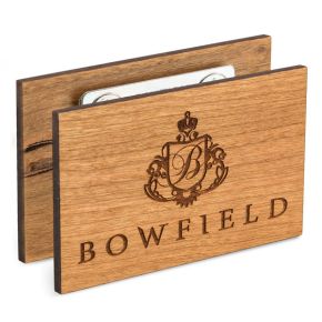 Badge in legno con incisione